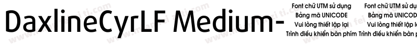 DaxlineCyrLF Medium字体转换